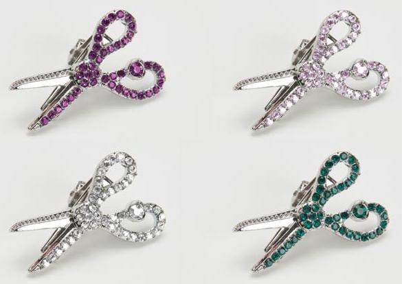 Scissor Hair Clip Jeweled Scissor Hair Clip